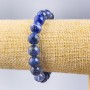 Sodalite bracelet with natural stone, smooth beads, diameter 10.5 mm, length 18 cm (stretch)