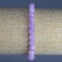 Kunzite bracelet, natural stone, faceted bead, diameter 6 mm, length 18 cm (stretch)