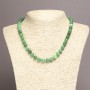 Chrysoprase Necklace (named) smooth beads, 8mm diameter, length 45 cm
