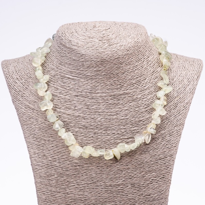 Prenite Necklace, Hammered 'Butterfly', Diameter 6x12mm (+-), Length 45–52 cm