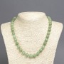 Jade Necklace (Imitation) Faceted Bead, 10 mm diameter ±, 45 cm length ±