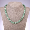 Nephrite Necklace, Faceted, Beads 10–12 mm, Length 48 cm