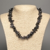 Natural iolite chip necklace 'Needle', diameter 15x5 mm, length 48 cm +