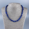 Natural stone lapis lazuli rondelle necklace, diameter 8x6 mm +/-, length 48 cm