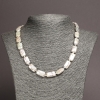 Necklace of natural Baroque pearls, diameter 18×10 mm, length 48 cm ±