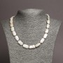 Necklace of natural Baroque pearls, diameter 18×10 mm, length 48 cm ±