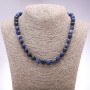 Azurite Necklace (Imitation) Faceted Bead, 10 mm Diameter, 45 cm Length