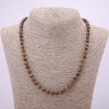 Tiger's Eye Necklace, Smooth Beads, 6 mm Diameter, 48 cm Length