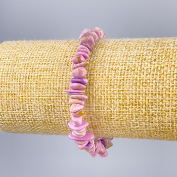 Phosphosiderite Bracelet (Imitation) - chip beads, 8x3 mm, length 18 cm (stretch)