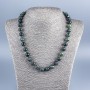 Ocean Jasper Necklace with natural stone beads, smooth round beads, diameter 10.5 mm, length 50 cm
