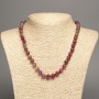 Polychrome Tourmaline Necklace (Imitation) Smooth Beads, 8 mm Diameter, 48 cm Length