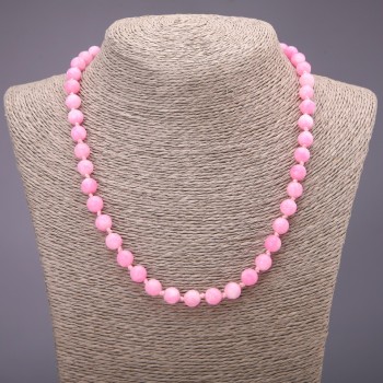 Necklace of natural gemstone Tourmaline (Imitation) faceted bead, 8 mm diameter, 48 cm length