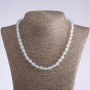 Moonstone Necklace with 8 mm Faceted Beads