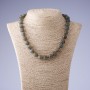 Labradorite Natural Stone Necklace, 47 cm length, 12 mm bead diameter
