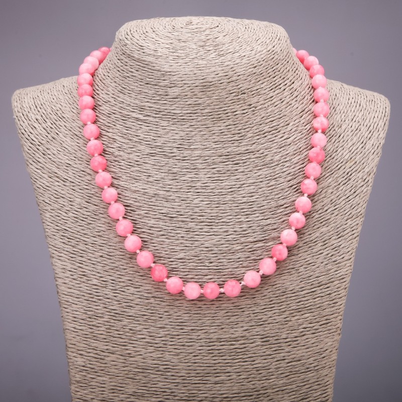 Tourmaline Necklace (named ) smooth bead, 8mm diameter, 45cm length
