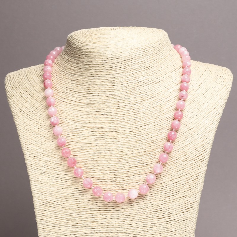 Tourmaline Necklace (named after) Faceted Bead, 8 mm diameter, 45 cm+ length