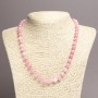 Tourmaline Necklace (named after) Faceted Bead, 8 mm diameter, 45 cm+ length