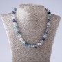 Fluorite Necklace with Smooth Beads 10mm, 48cm
