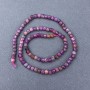 Tourmaline beads, natural stone, faceted cube, on a thread, diameter 4x4 mm +-, length 39 cm +