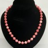 Tourmaline Necklace (synthetic) smooth beads, 10 mm diameter, 52 cm length+