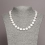 Necklace of natural baroque pearls, diameter 11x4(±)mm, length 45cm+