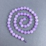 Beads Lavender Amethyst natural stone faceted round bead, diameter 8 mm ± on thread, length 39 cm+
