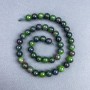 Zoisite Beads, Smooth Round 8 mm on Thread