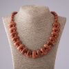 Necklace Cleopatra Aventurine 'Golden Sand' link 12x25 mm and bead 10 mm L50 cm