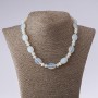 Moonstone Necklace with Oval and 'Disc' Beads, length 45 cm, diameter 13×18 mm, 8 mm