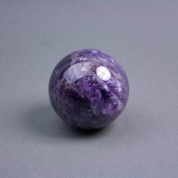 Souvenir Sphere of Natural Amethyst Stone, diameter from 60 mm +/- (price per 100 g), weight from 400 g