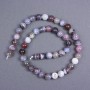 Botswana Agate Beads, natural stone, smooth beads, diameter 8.5 mm ± on thread, length 39 cm+
