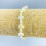 Bracelet with mother-of-pearl in the shape of crosses, diameter 10x15x3, 5 mm ±, length 18 cm (stretch)