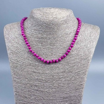 Tourmaline Necklace (Imitation) Faceted Rondels, 6x4 mm, 48 cm length