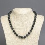 Natural Agate Bead Necklace - Smooth Bead, 10mm Diameter, 45cm Length
