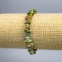Green Jasper Chip Bracelet, 7x3mm diameter, 18cm length (stretch)