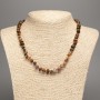 Jasper necklace with faceted beads, 8x5 mm, length 48 cm