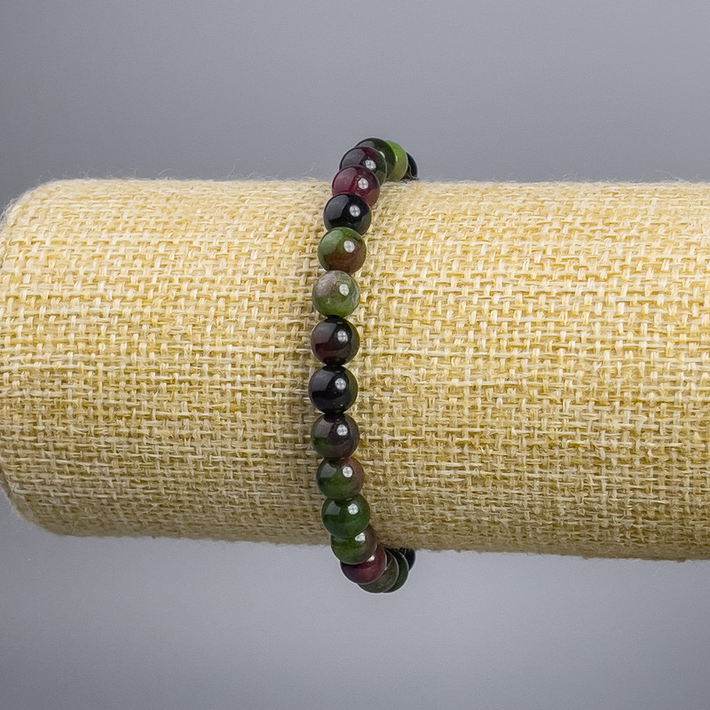 Zoisite bracelet (Imitation) smooth beads, diameter 6± mm, length 18 cm stretch