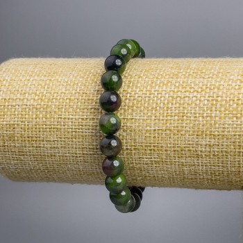 Zoisite Bracelet (Imitation) Smooth Beads, 8 mm Diameter, 18 cm Length, Stretch Bracelet
