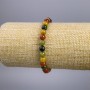 Bracelet 'Jasper' Multicolor (Imitation) Smooth Beads, 6± mm diameter, 18 cm stretch
