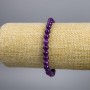 Sugilite Bracelet (Imitation) Smooth Beads, 6 mm Diameter, 18 cm Length, Stretch