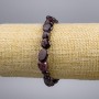 Faceted Garnet Bead Bracelet, 9×10 mm, 18 cm length, stretch
