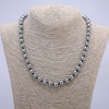 Terahertz Necklace with Smooth Beads, 6 mm Diameter, 45 cm Length +