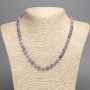 Lepidolite Necklace (imitation acrylic) with smooth beads, diameter 6.5 mm, length 51 cm+