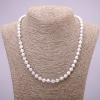 Natural Howlite Necklace with Smooth Beads, 6mm Diameter, 48cm Length
