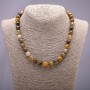 Natural Petersite necklace with smooth beads, 10mm diameter, 45cm length