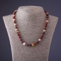 Mookaite Jasper Beaded Necklace, 45 cm long, 8 mm diameter