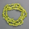 Yellow Jadeite Chip Beads on Thread, 10x4 mm, 82 cm length