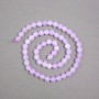 Lavender Amethyst Beads on Thread, Natural Stone, Faceted Bead, 6mm diameter, 37 cm length