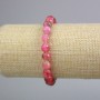 Bracelet Multicolored Tourmaline - Faceted Bead, 8mm diameter, 18cm length +/- (stretch)
