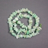 Beads on a thread, Amazonite natural stone chip, diameter 11x7x4 mm, length 39 cm